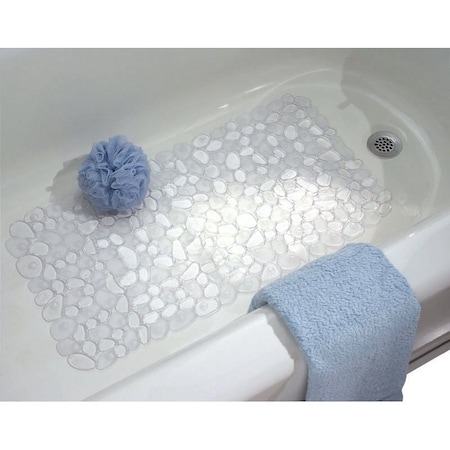 Interdesign iDesign 26-1/2 in. L X 13-3/4 in. W Clear PVC Bath Mat 80010